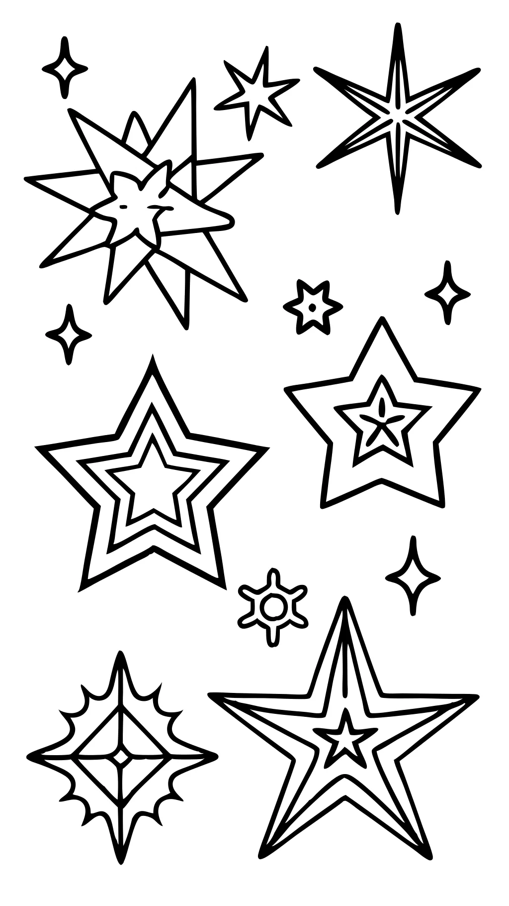 Páginas de color de estrellas